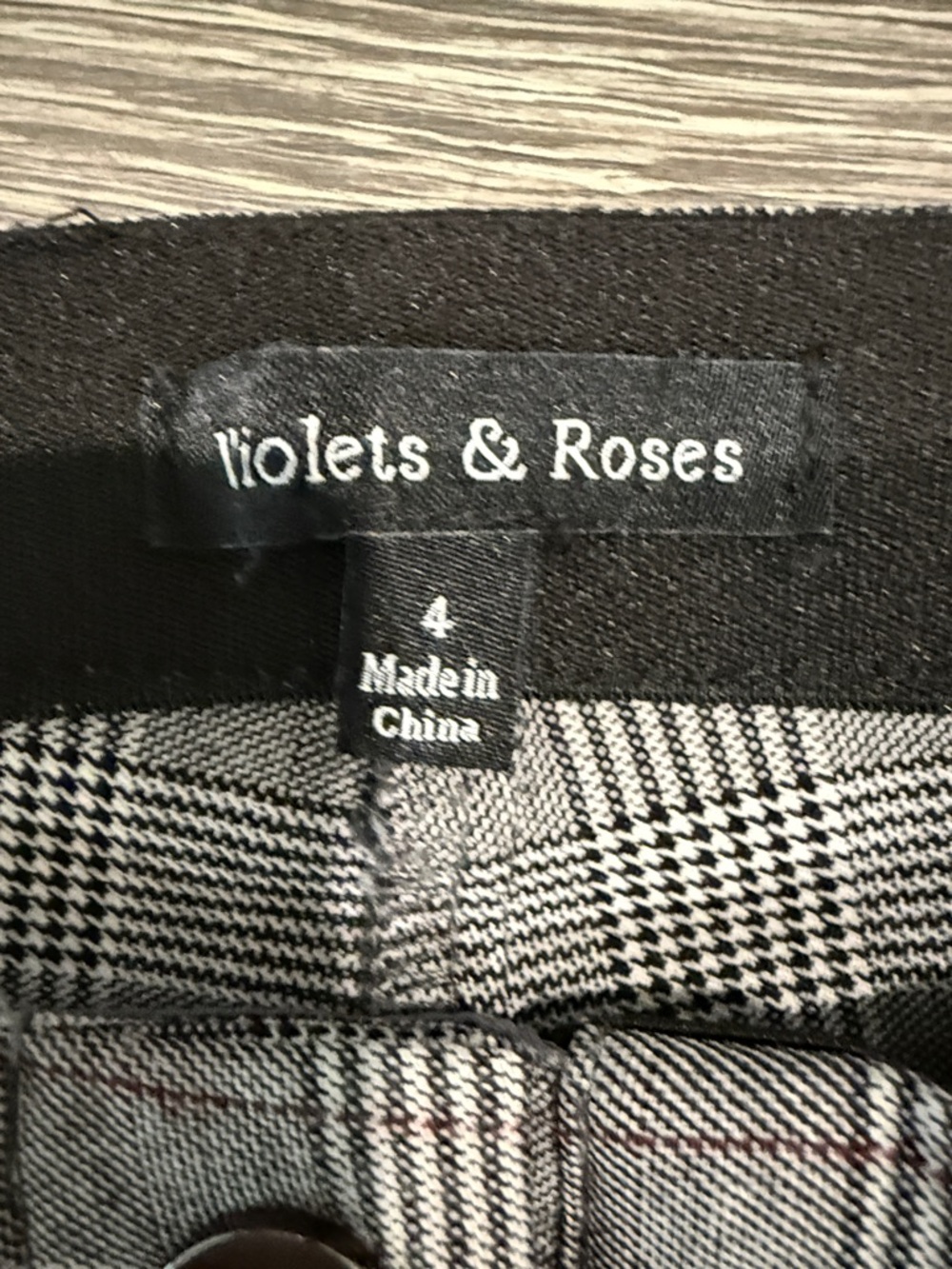 Straight Leg Plaid Dress Pants - Gray - Picture 2 of 3